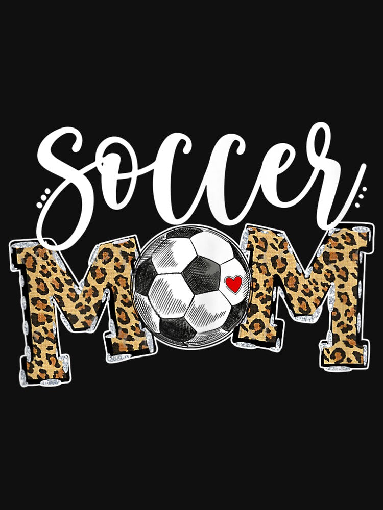 Soccer Mom Leopard Funny Soccer Mom Shirt Mother's Day 2021 by JayeBraden