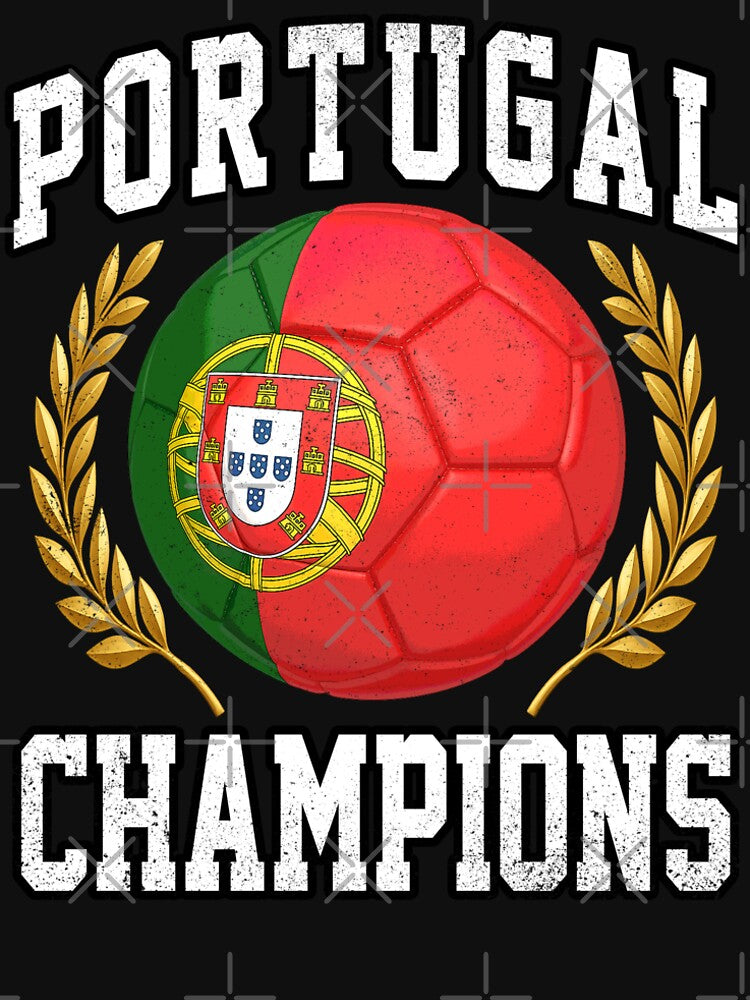SOCCER BALL FLAG CHAMPIONS - PORTUGAL - Fans and Teams for Men and Women T-shirt by wallsandpatts