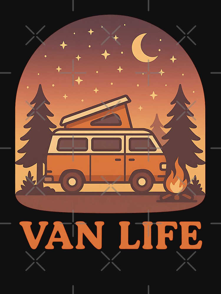 Van Life Adventure - Retro Camper Van Road-Trip by stylishdzign