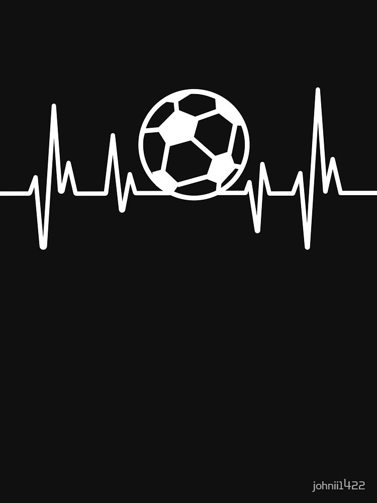 Soccer Heartbeat Shirt - Soccer Player Shirt - Soccer Coach Shirt - I Love Soccer Tshirt - Soccer Lover - Soccer T-Shirt - Heartbeat Soccer by johnii1422