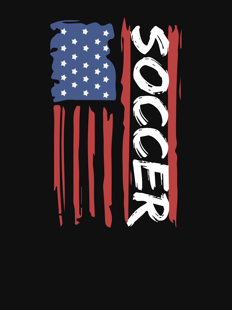 Soccer American Flag by TendyTees
