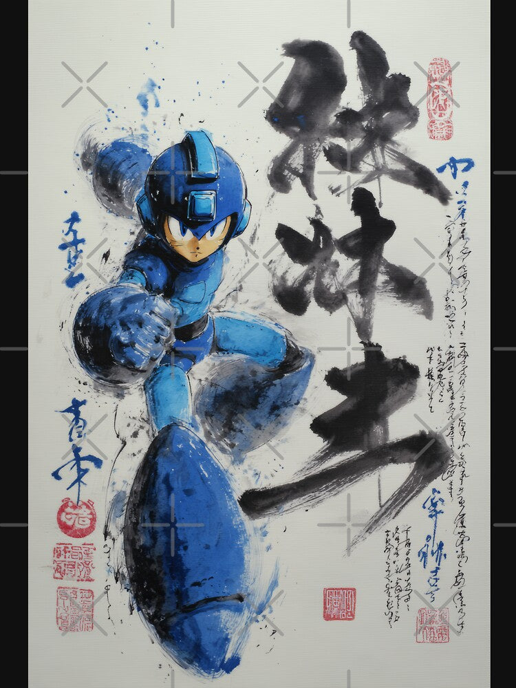 Megaman x Sumi-e by AnimeArsenalPrints