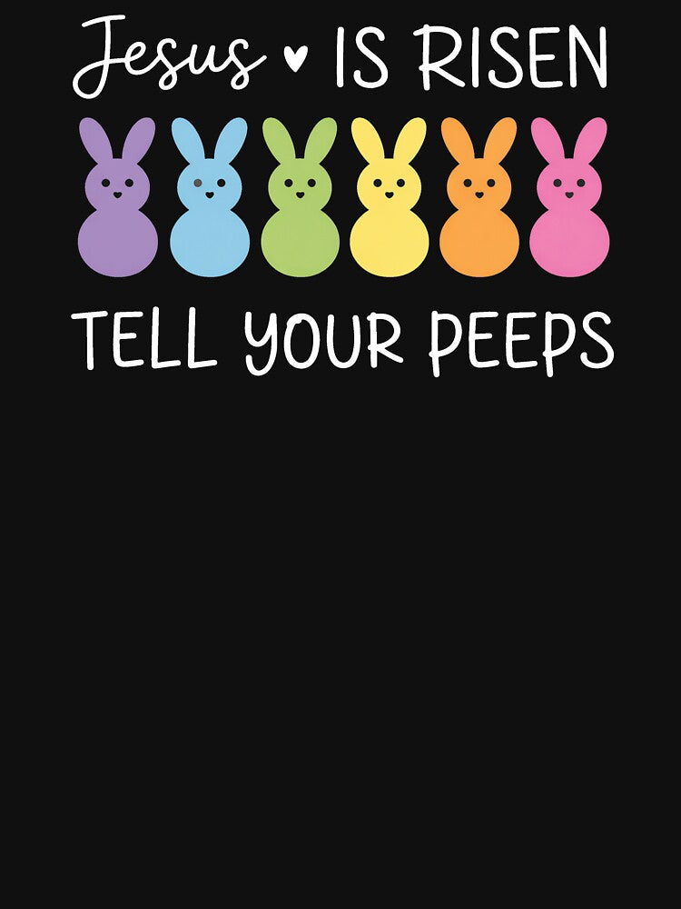 Jesus Is Risen Tell Your Peeps, Funny Easter, Easter Religious, Cute Baseball 2 by Naviiraart