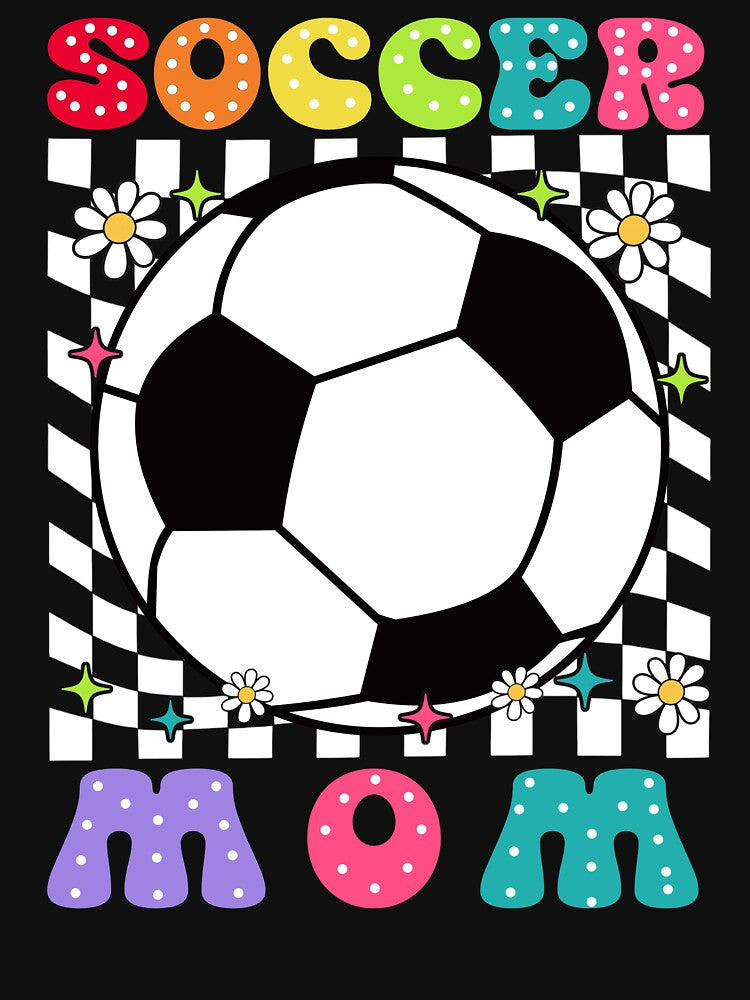 Retro Soccer Mom Checkerboard Design by LashondaGreen89