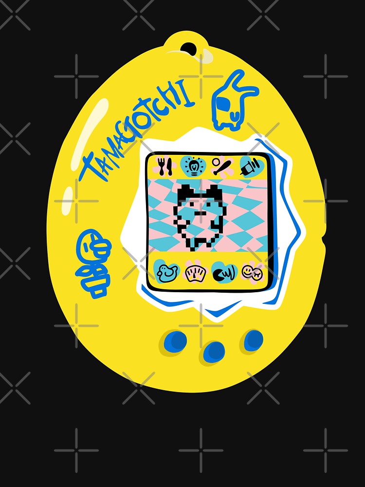 Original Tamagotchi - Yellow with Blue by Nossikko