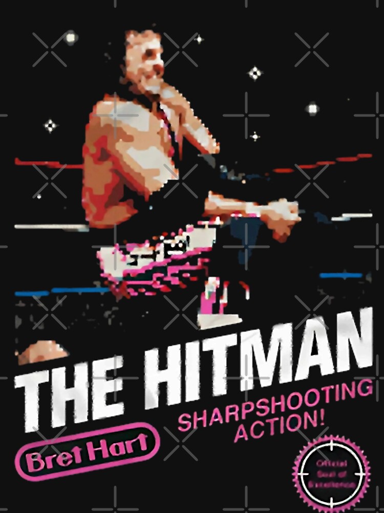 Bret The Hitman Hart  8-Bit vintage by Efectualdesign