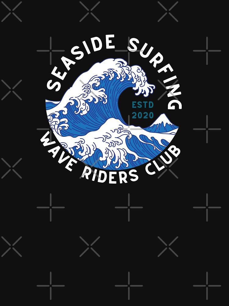 Vintage Art Seaside Surfing Wave Riders Club by FrescoNat