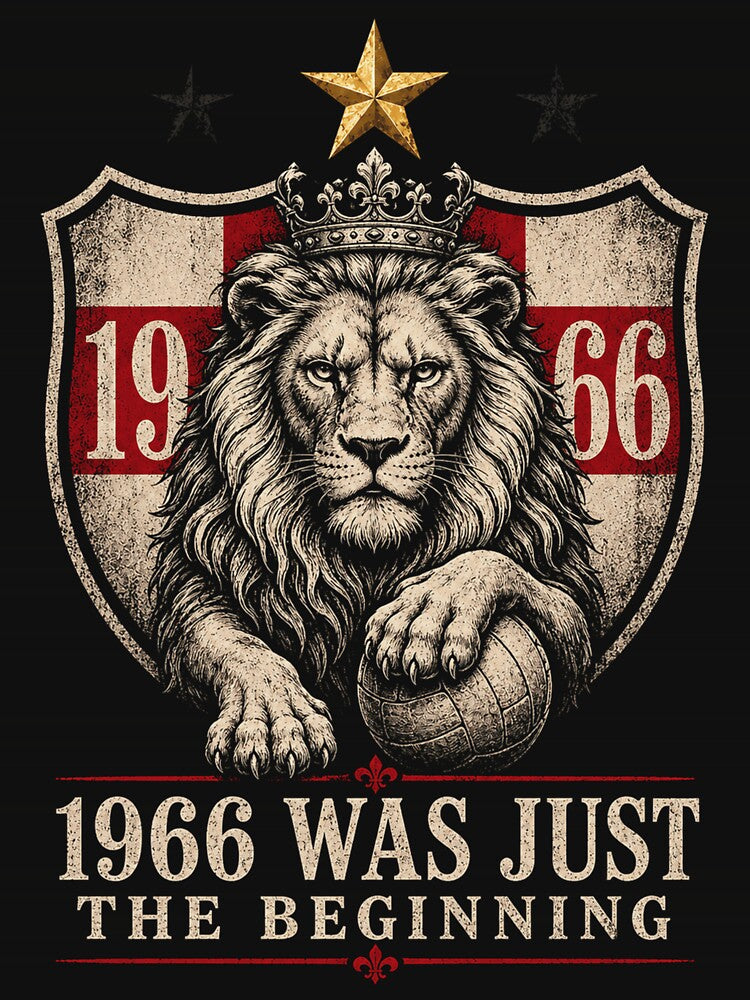 England Football Fan Shirt - 1966 Vintage Lion Tee by VizoArt-Studio