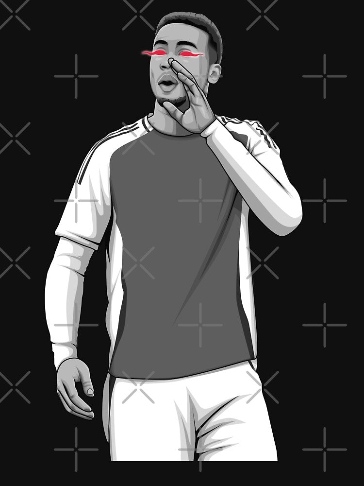Gabriel Magalhaes Black and White Version by Aldduardo