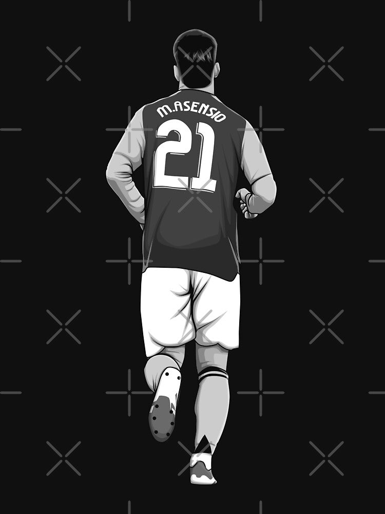 Marco Asensio Black and White Version by Aldduardo