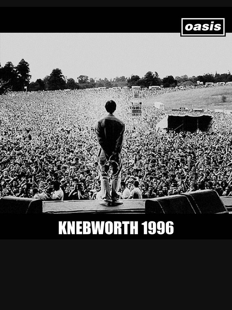 Knebworth 1996 Concert O A S I S Black And White by kelmon h