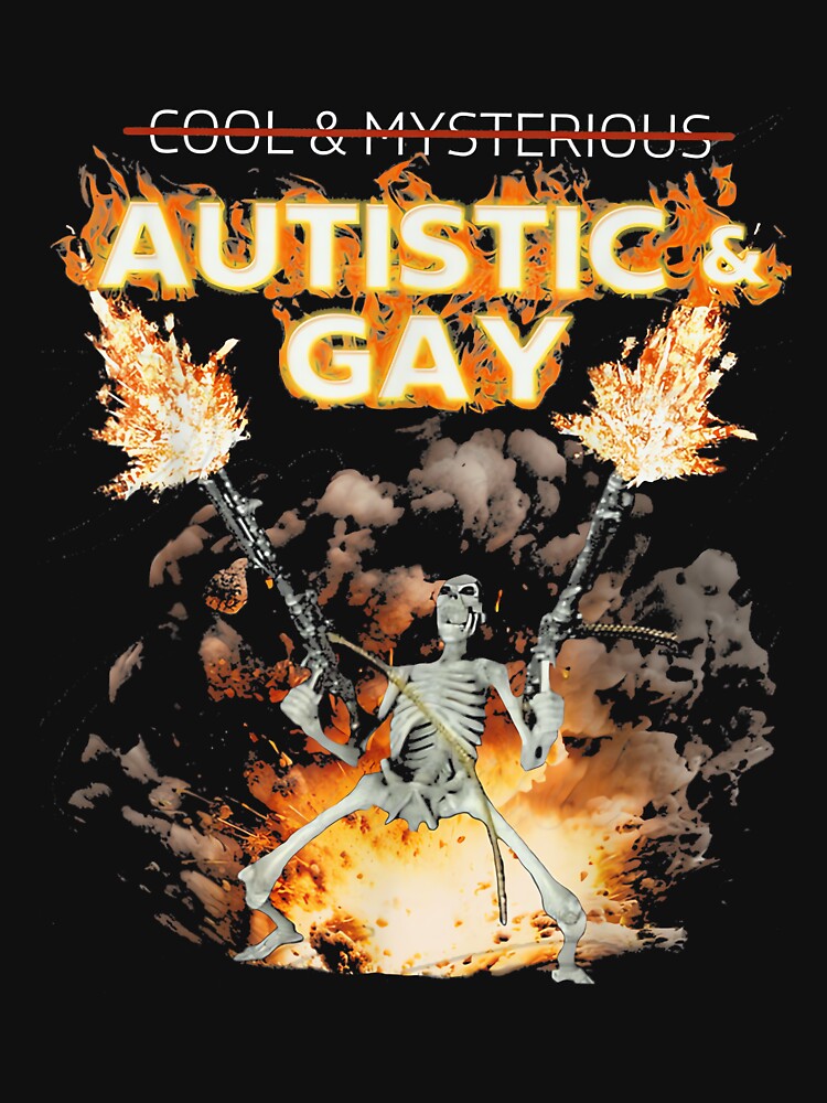 Autistic and Gay Skeleton Funny by LisaMCasares