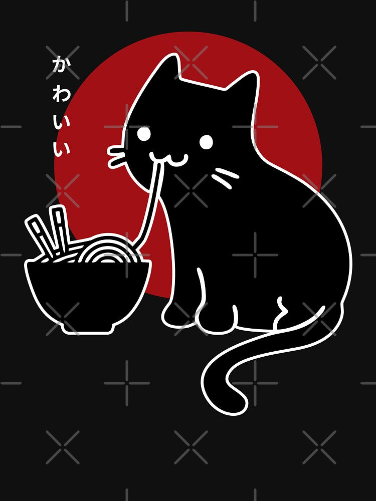 Kawaii Ramen Cat Japanese by Gresda