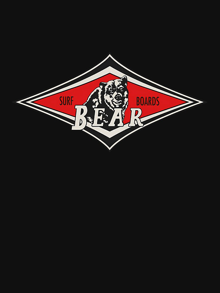 Surfing Bears Big Wednesday Cult Surfboards Red Surf Logo Diamond Retro by TheNine9company