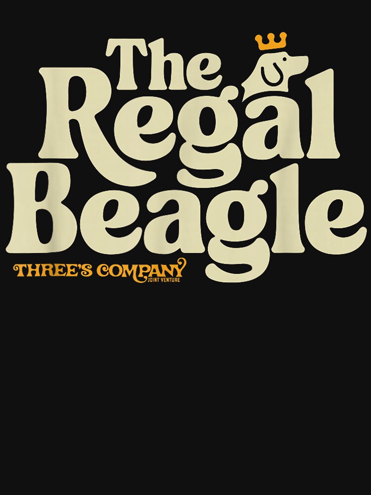 The Regals Beagle Vintage Three's Company 1980's Logo by DrewLawson