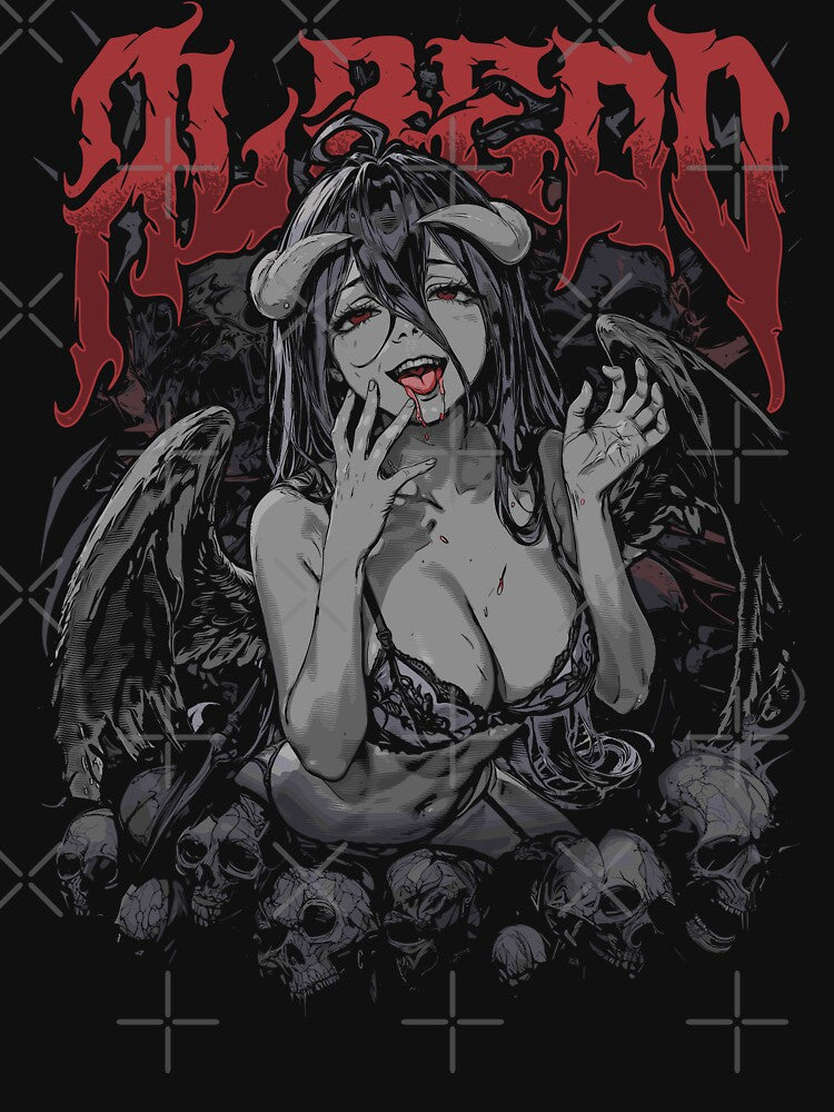Albedo Dark Heavy Metal Art by Tokyo Retro