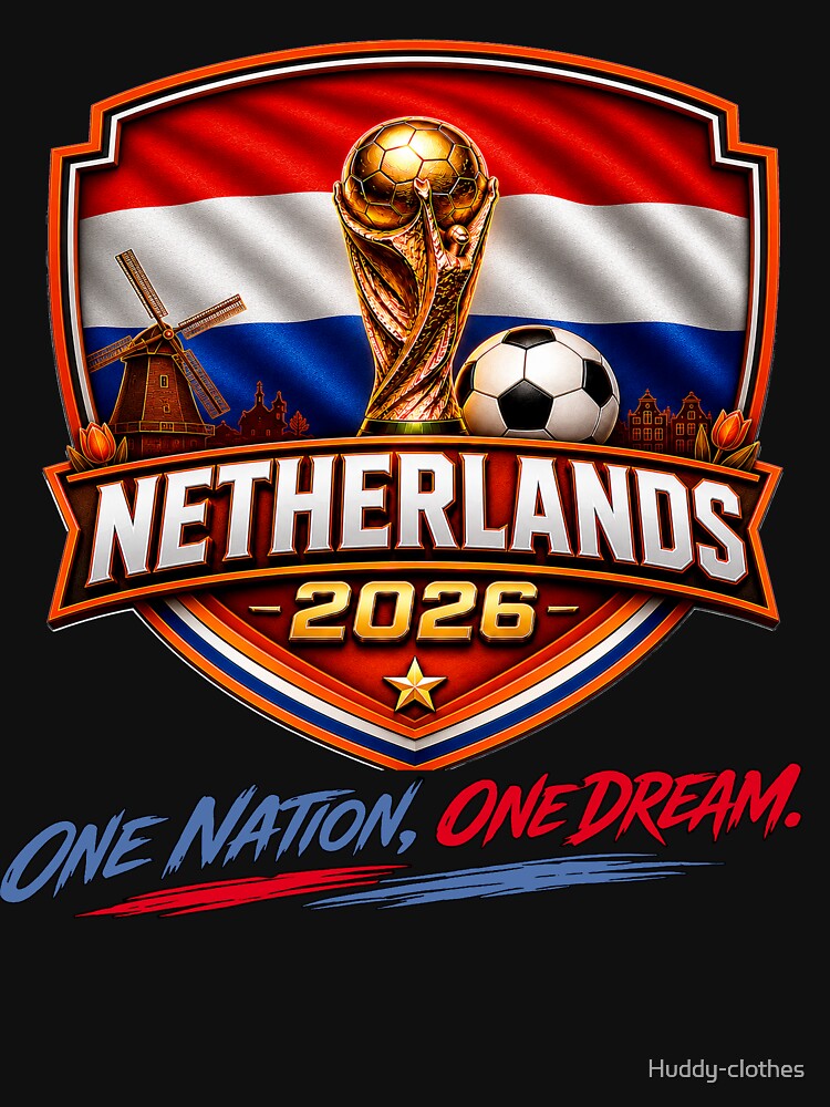 Netherlands Football 2026 Fan Crest | Dutch Soccer Hup Holland Hup by Huddy-clothes