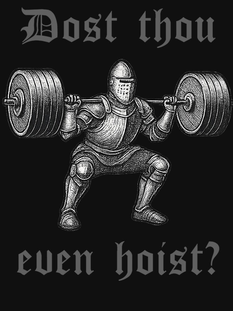 Dost Thou Even Hoist Medieval Knight Gym by LloydiwOver