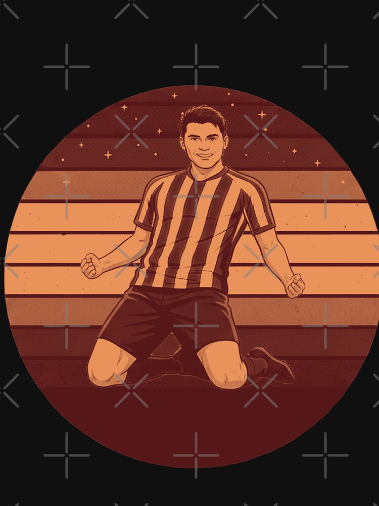 Retro Soccer Player Goal Celebration Sunset Soccer Player Celebration by thechoice1