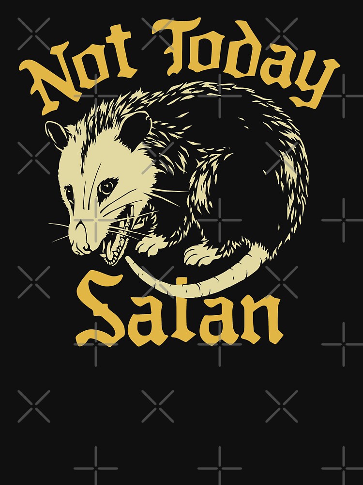 Funny Not Today Satan Screaming possum by HarveyJade