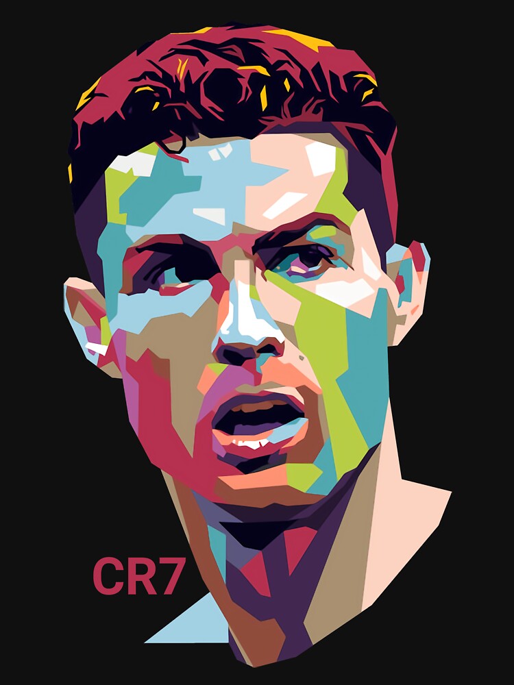 Cristiano Ronaldo Pop Art Portrait by WilliamBurz