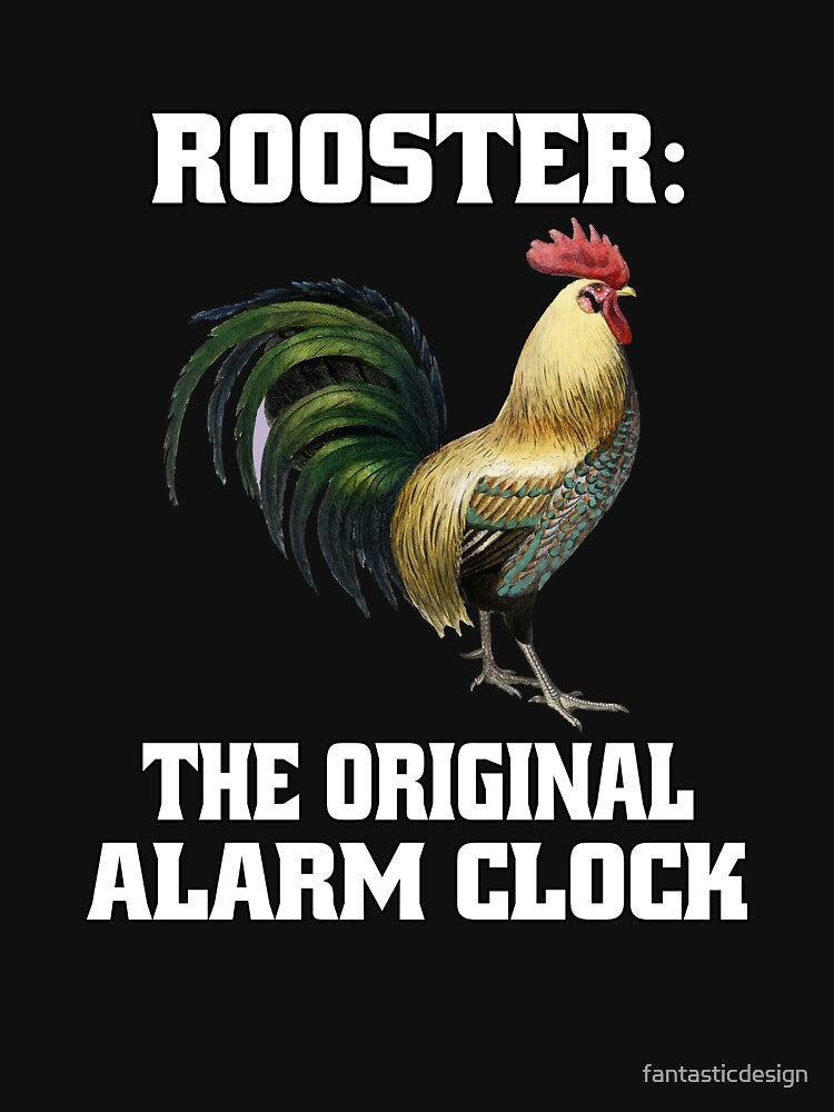 Funny Chicken Farmer Humor Rooster: The Original Alarm Clock. by fantasticdesign