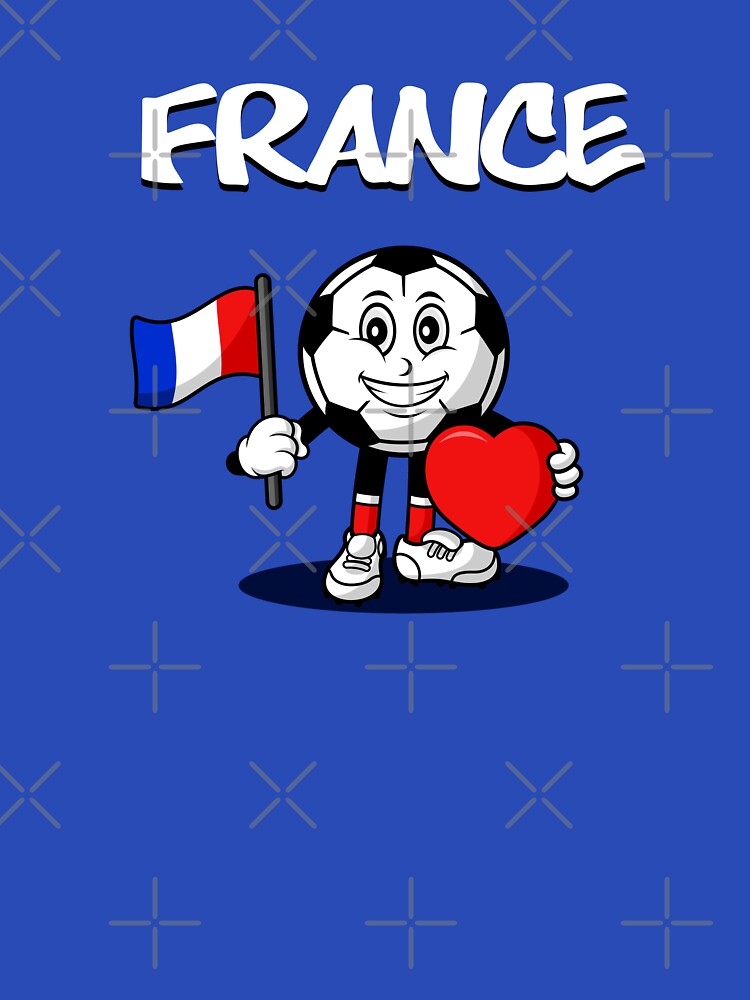 Cute France Football Lover Design by Salukeart