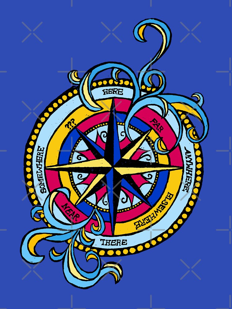 Choose Your Adventure Compass Blue by marieofroumania