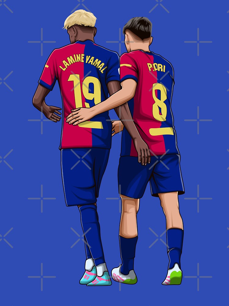Lamine Yamal and Pedri by Aldduardo