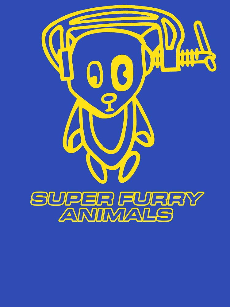 Super Furry Animals, Ice Hockey Hair, Out Spaced, Vintage, Britpop by ElasticaShirts