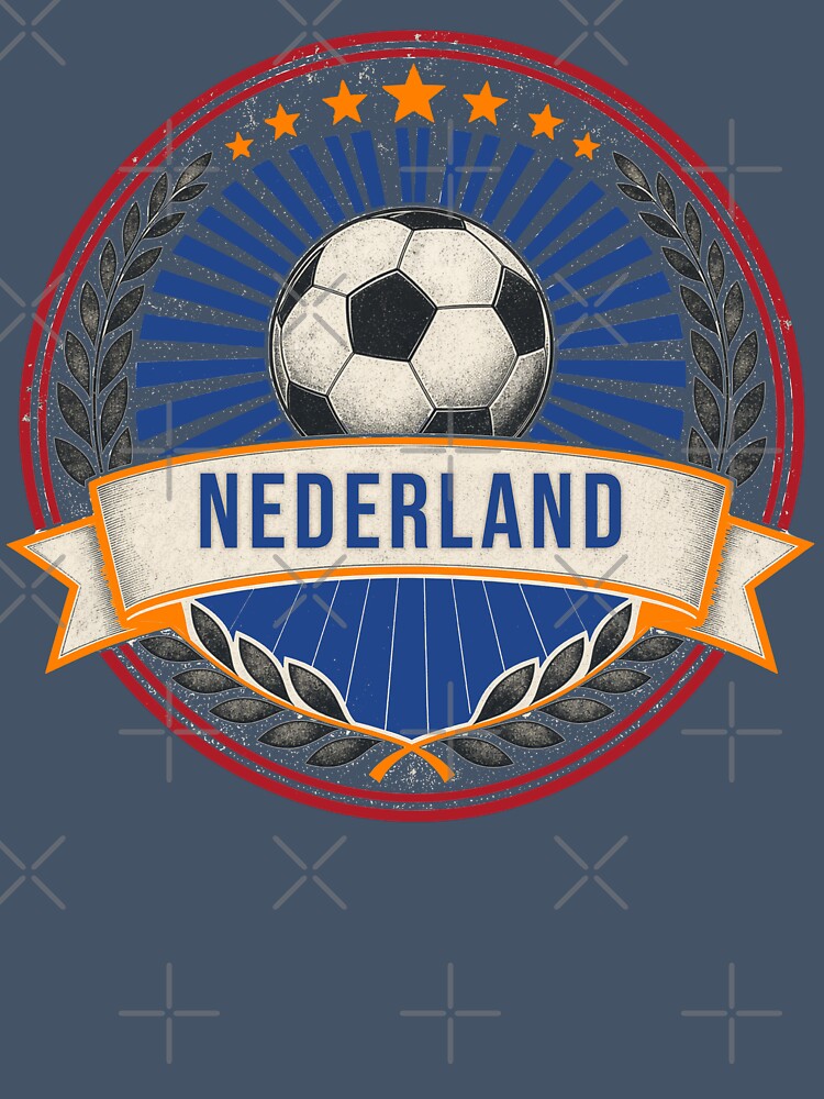 Netherlands Vintage Soccer Crest — Retro Nederland Football Badge Fan Emblem by icemanphotos