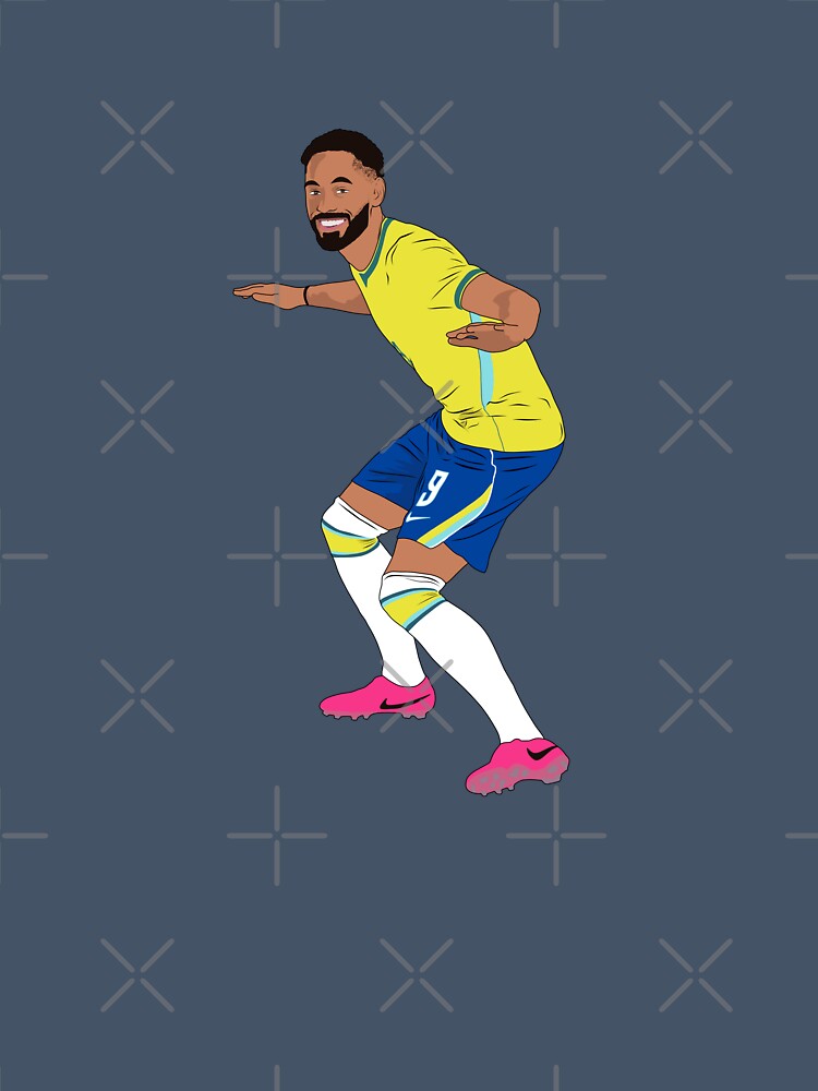 Matheus Cunha Brazil Goal Celebration Surfing Minimalist by Hevding