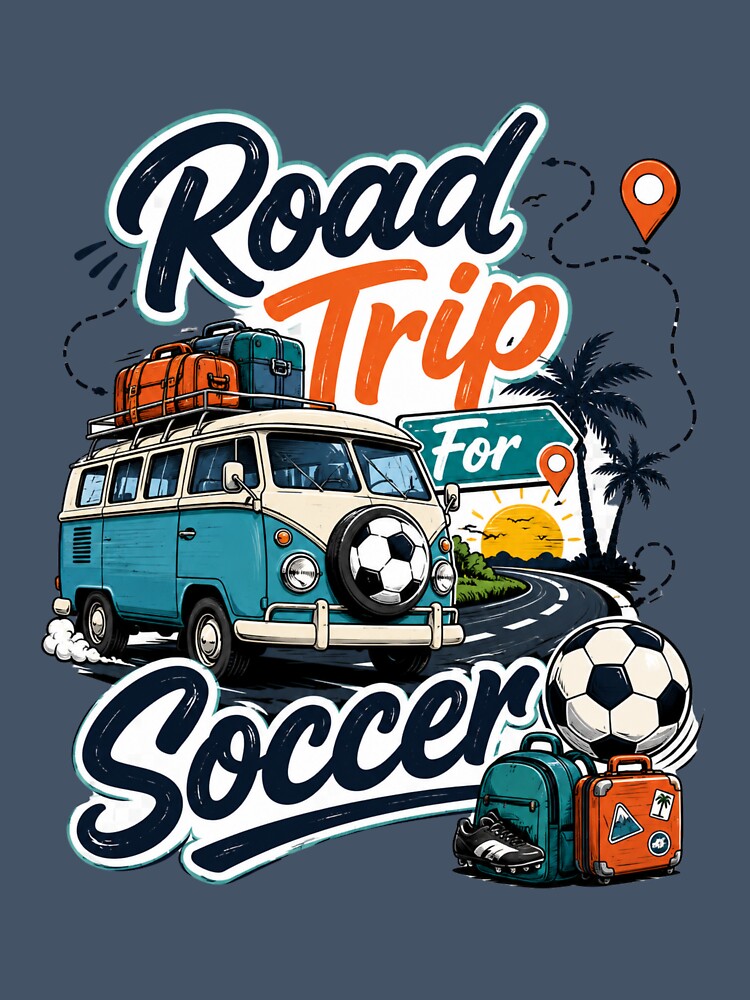 Road Trip For Soccer Travel Fan Design by Stickers  Designer