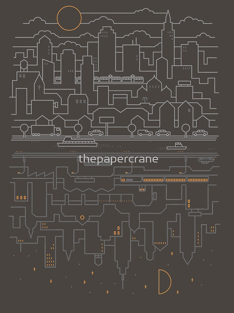 City 24 (Grey) by thepapercrane