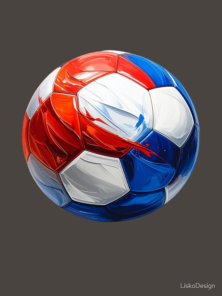 Football in red, white, and blue for Holland by LiskoDesign