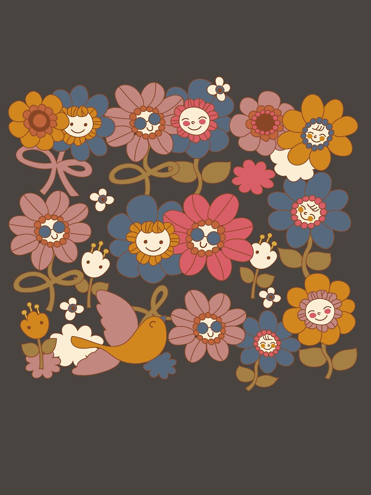 flower friends union in vintage colors by RoseAndSonata