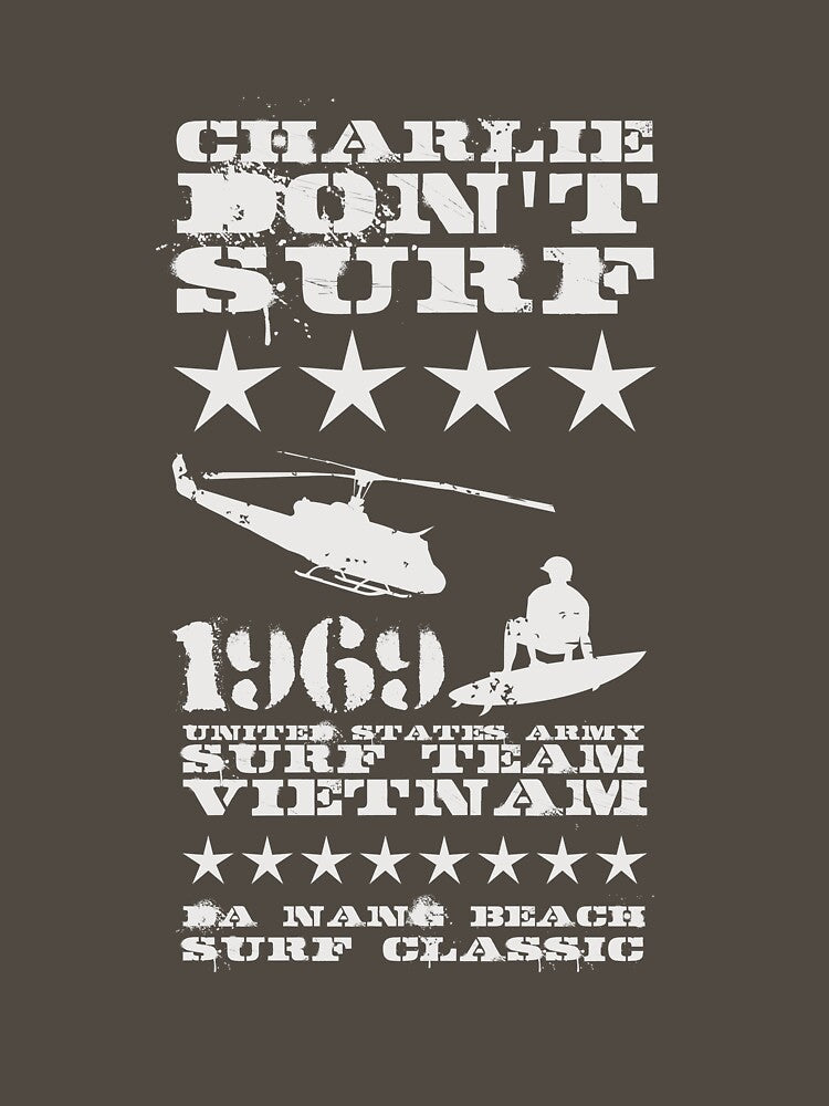 Surf team vietnam - Charlie Don't surf - White by buud