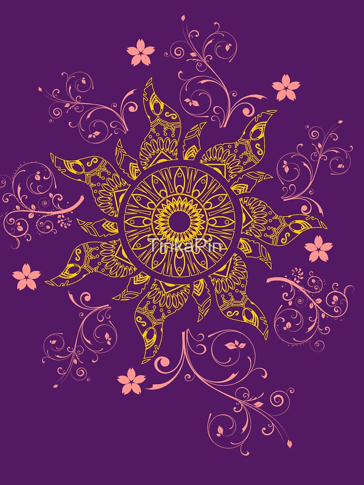 Mandala Gold Flower by TinkaPin