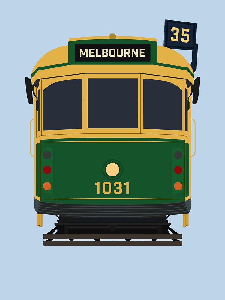 Melbourne Tram, W-Class Front View by JonesyDave