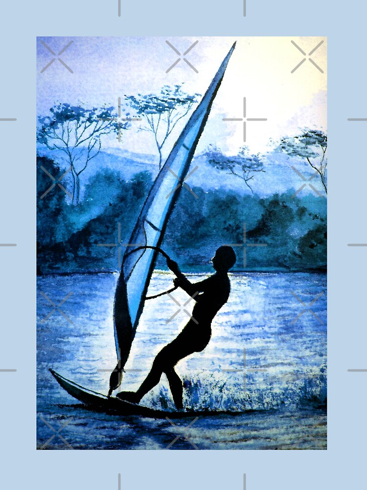 Twilight Windsurfer by Linda Callaghan