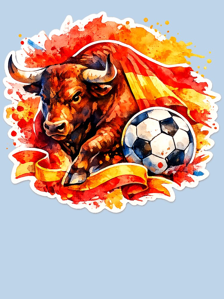 Spanish bull and soccer ball by Modefissi