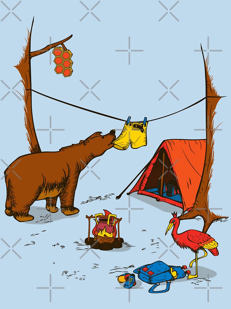 Bear and Bird by robo3687