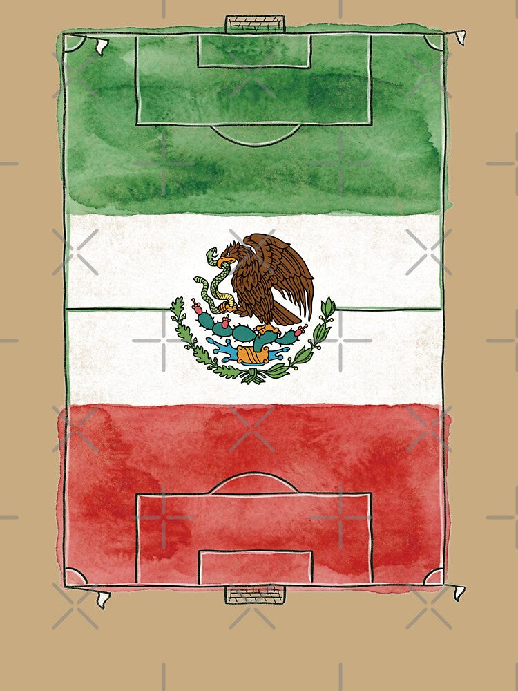 Vintage Mexico Soccer Field Flag. vintage. by EunsooLee