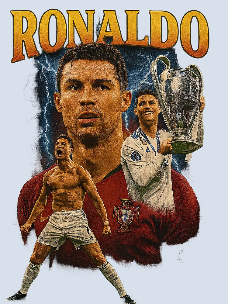 Cristiano Ronaldo CR7 Retro clothing  | Vintage Football Legend by RollaArt
