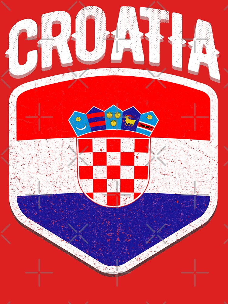 Croatia National Flag World Sport Stadium Fans T Shirt Supporter Jersey Football Cup TShirt by screenworks