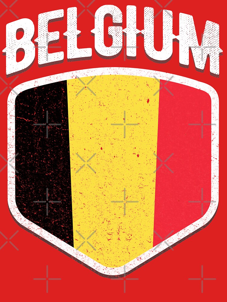 Belgium National Flag World Sport Stadium Fans T Shirt Supporter Jersey Football Cup TShirt by screenworks