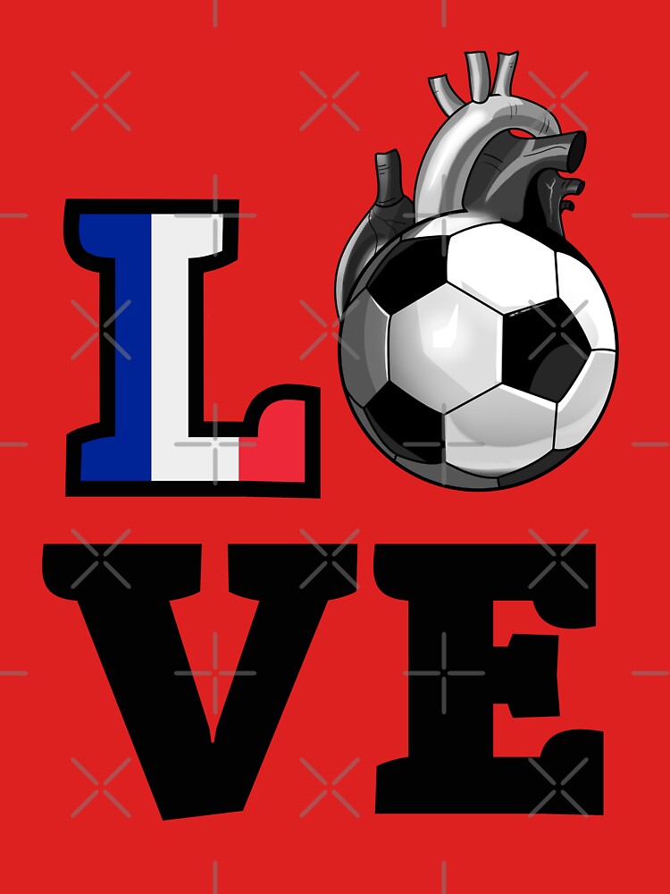 Love French soccer by Marti t-shirts
