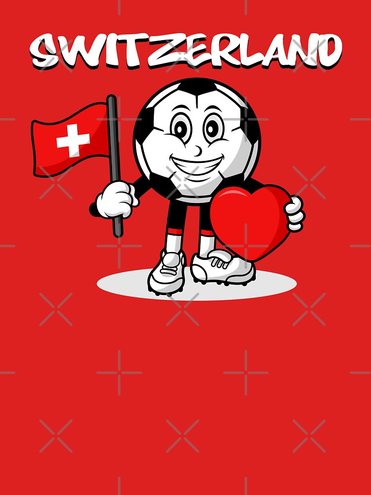Cute Switzerland Football Lover Design by Salukeart