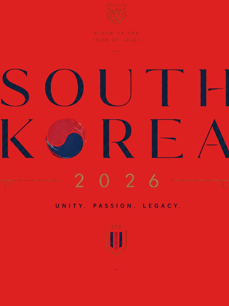 South Korea 2026 Football World Cup Glory | Taegeuk Warriors Fan Supporter Shirt by rushaib