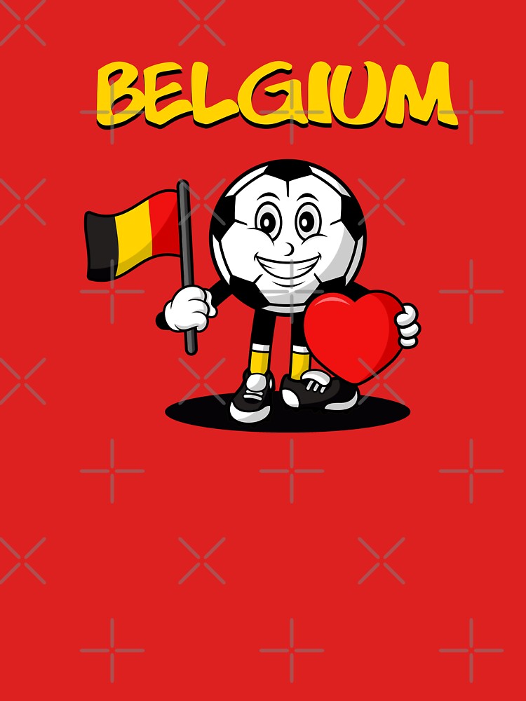 Cute Belgium Football Lover Design by Salukeart